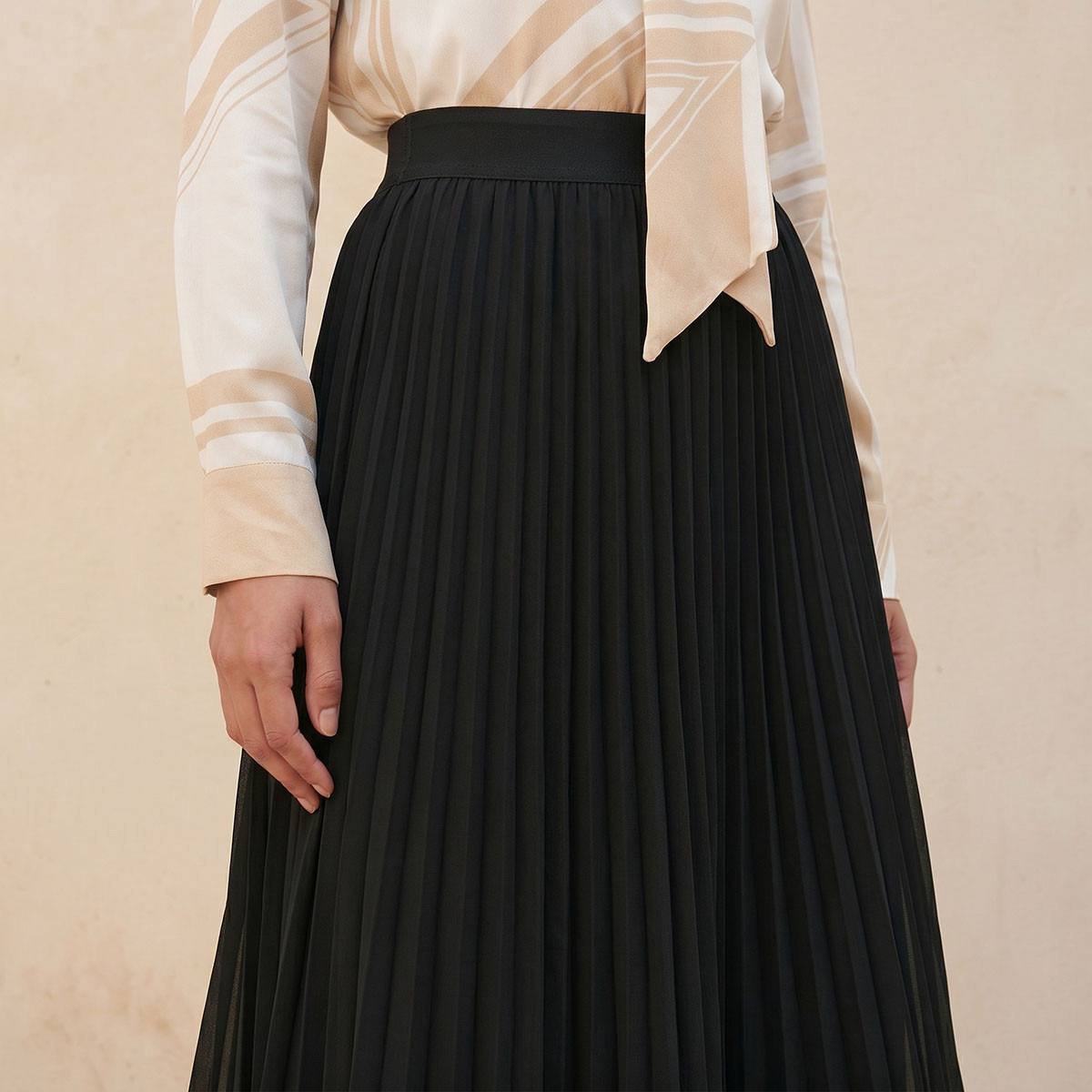 تنورة ميدي بكُسرات من سبلاش بيزكس-women-clothing-skirts-image-6