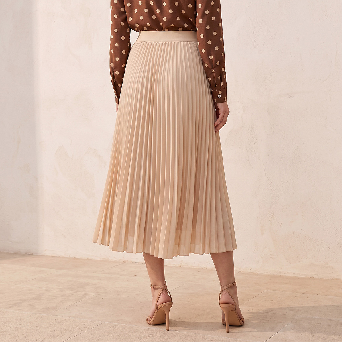 تنورة ميدي بكُسرات من سبلاش بيزكس-women-clothing-skirts-image-4