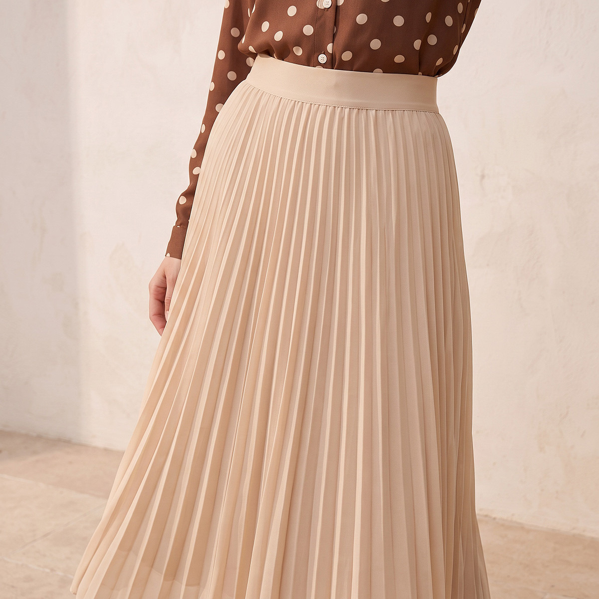 تنورة ميدي بكُسرات من سبلاش بيزكس-women-clothing-skirts-image-6