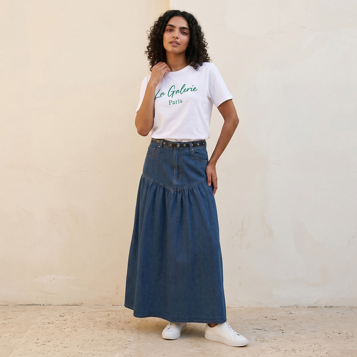 Splash Basic Cotton T-shirt with Slogan Print-women-clothing-tshirts-image-3
