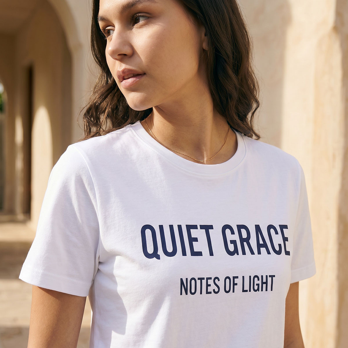 تيشيرت قطن بطبعات شعار من سبلاش بيزيك-women-clothing-tshirts-image-2