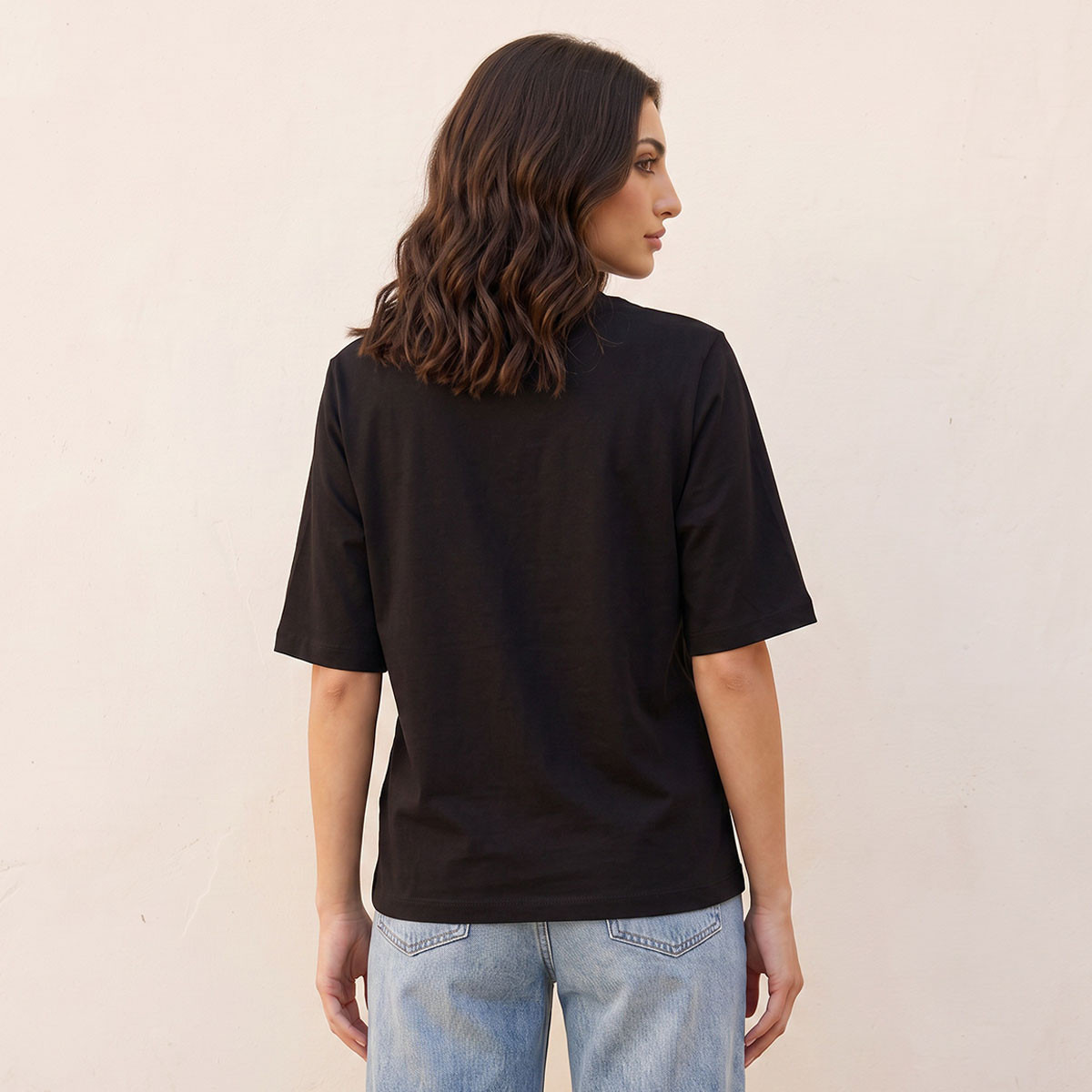 تيشيرت قطن بقصة مريحة من سبلاش بيزك-women-clothing-tshirts-image-3