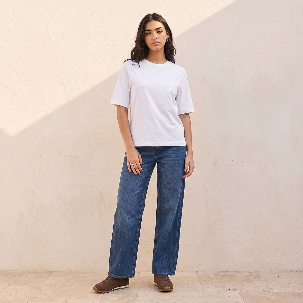 تيشيرت قطن بقصة مريحة من سبلاش بيزك-women-clothing-tshirts-image-4