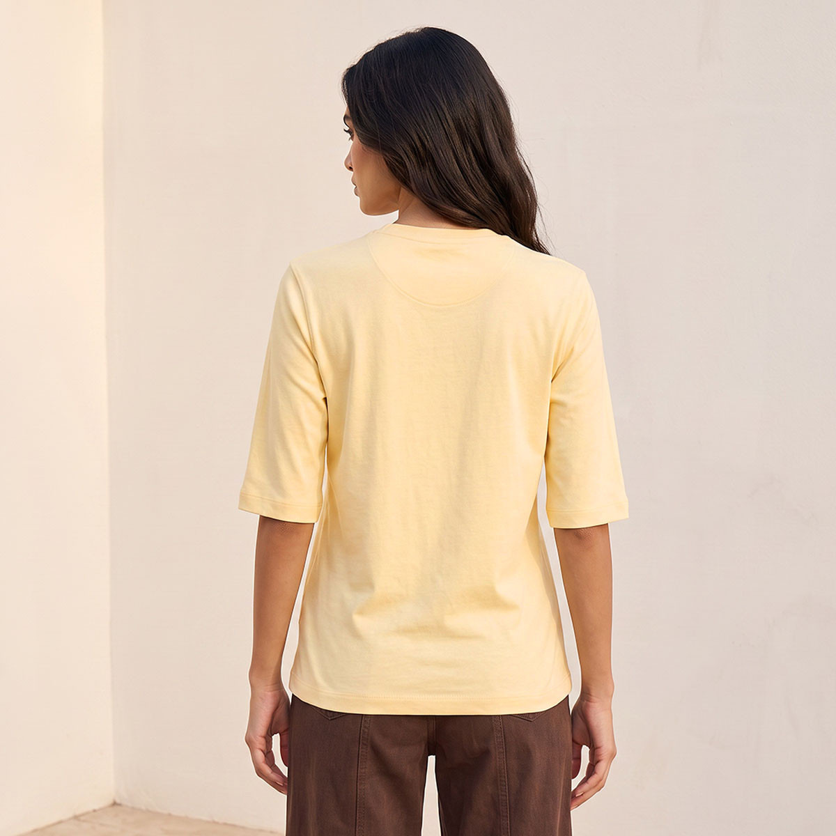 تيشيرت قطن بقصة مريحة من سبلاش بيزك-women-clothing-tshirts-image-4