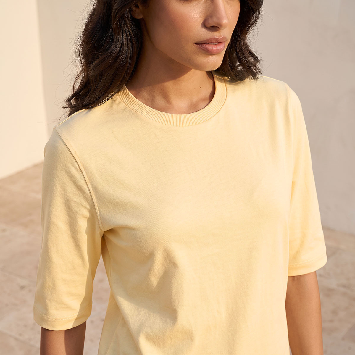 تيشيرت قطن بقصة مريحة من سبلاش بيزك-women-clothing-tshirts-image-5