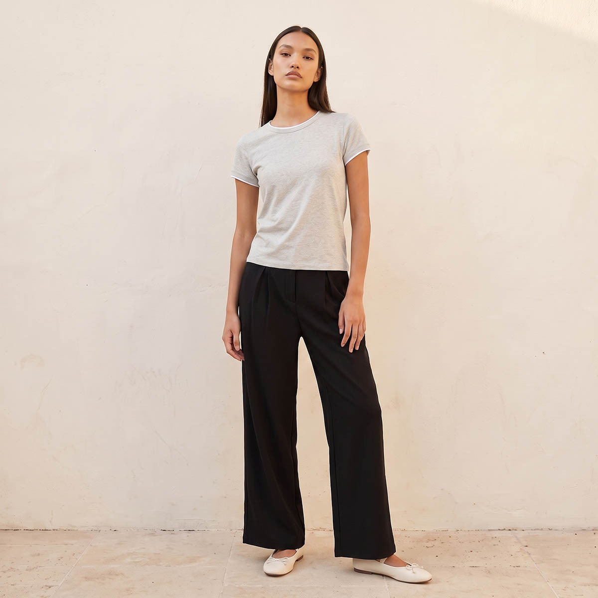 Splash Basics Flexi Waist Pleated Soft Touch Trousers-women-clothing-bottoms-joggers-image-2