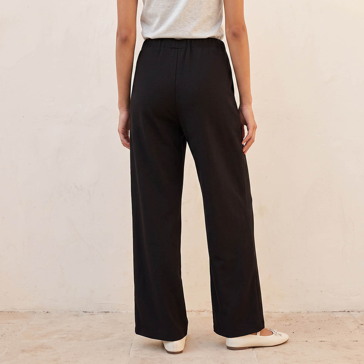 Splash Basics Flexi Waist Pleated Soft Touch Trousers-women-clothing-bottoms-joggers-image-3