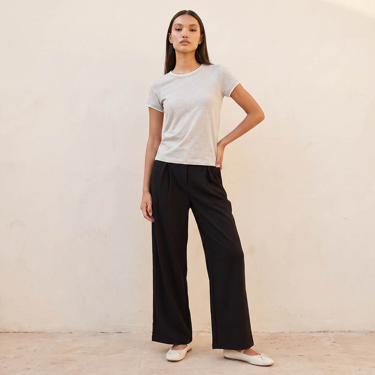 Splash Basics Flexi Waist Pleated Soft Touch Trousers-women-clothing-bottoms-joggers-image-4