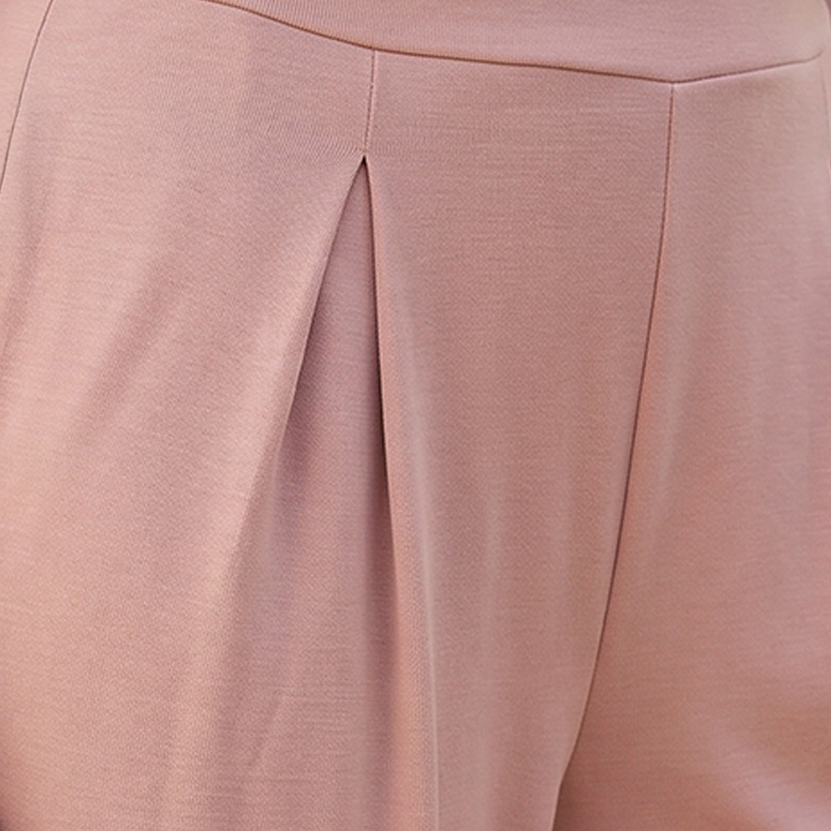 بنطلون ناعم الملمس بكُسرات وخصر مرن من سبلاش بيزكس-women-clothing-bottoms-joggers-image-2
