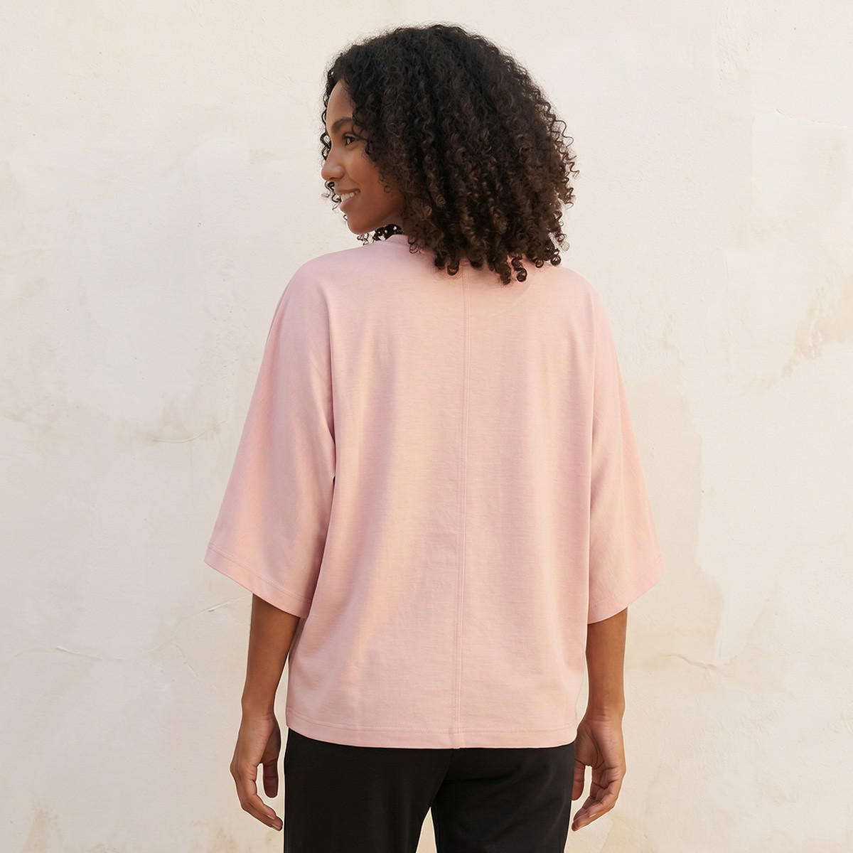 تيشيرت فضفاض بأكمام ممتدة من سبلاش بيزكس-women-clothing-tshirts-image-2