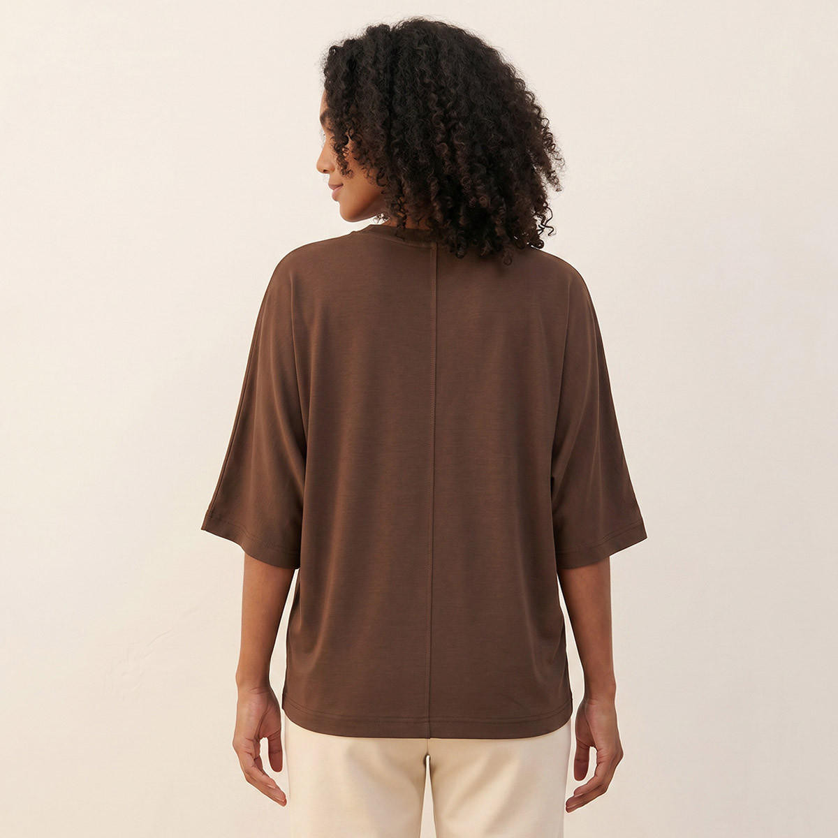تيشيرت فضفاض بأكمام ممتدة من سبلاش بيزكس-women-clothing-tshirts-image-3