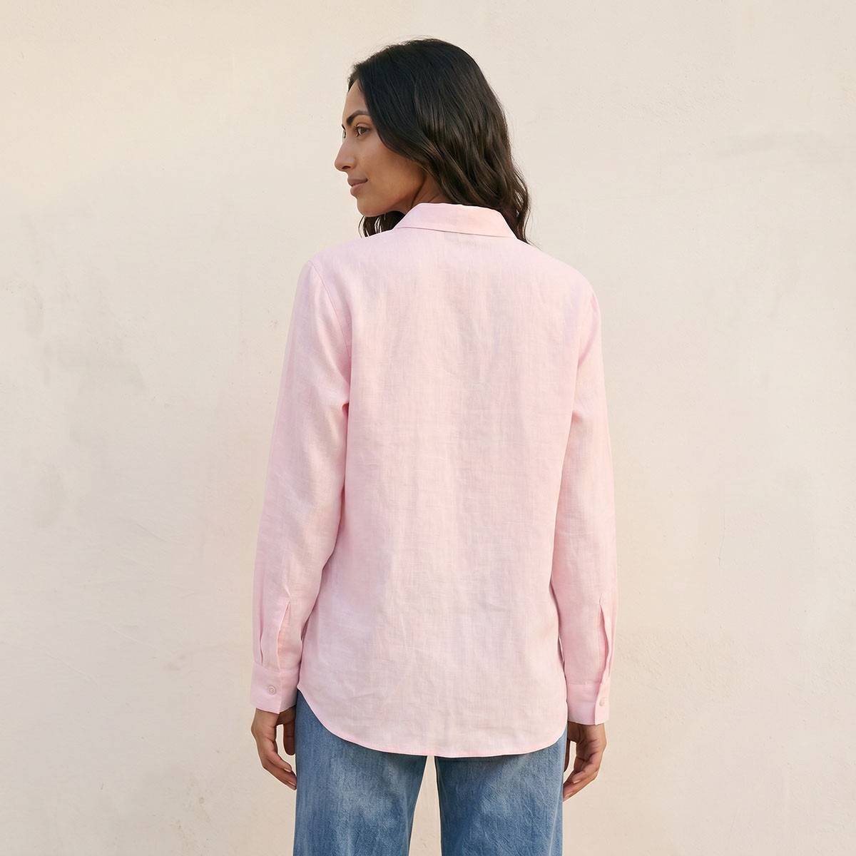 Splash Basic Collared Linen Shirt-women-clothing-shirtsandblouses-shirts-image-4