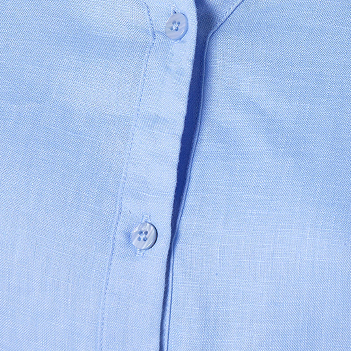 Splash Basic Collared Linen Shirt with Tab Sleeves-women-clothing-shirtsandblouses-shirts-image-2