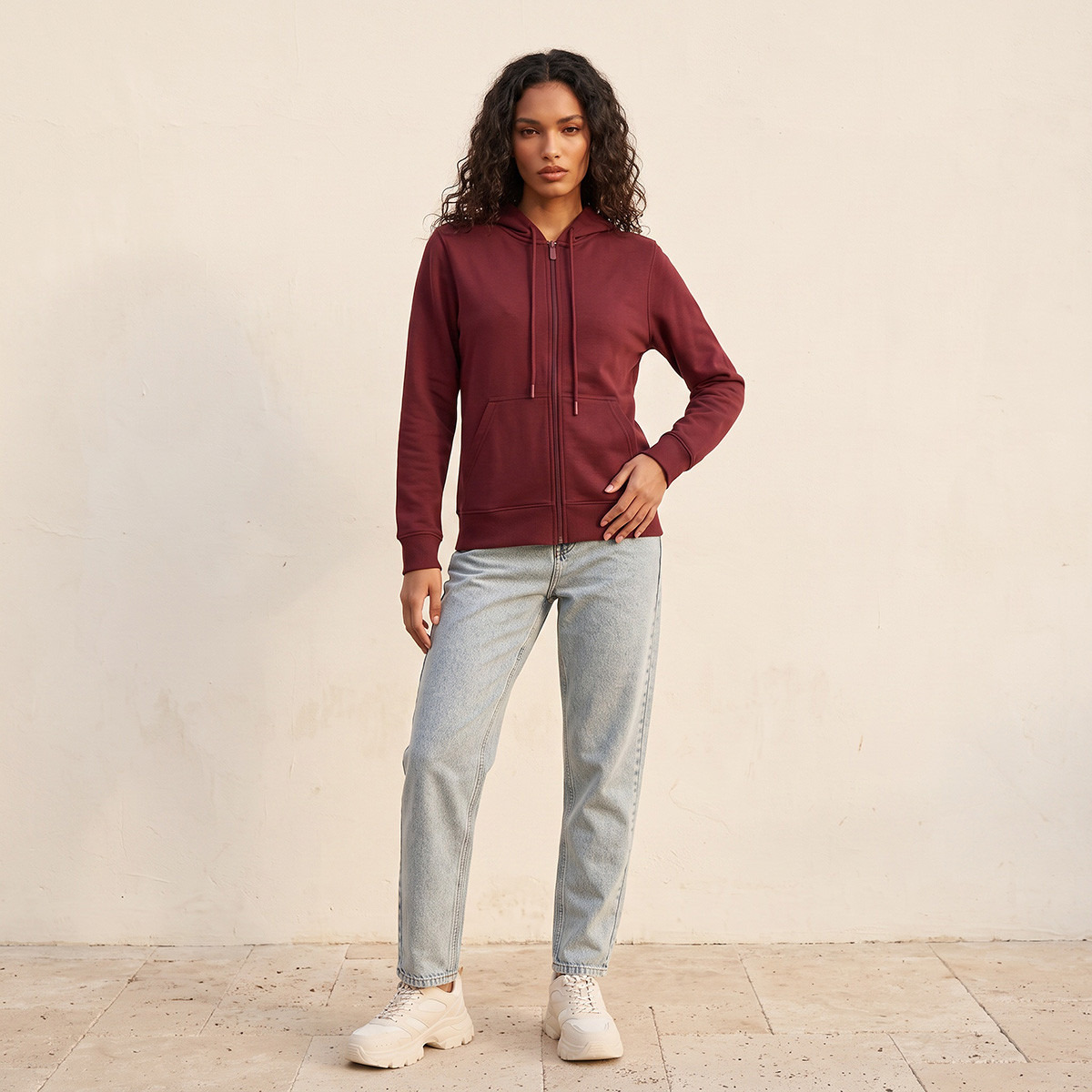 Splash Basic Hoodie with Kangaroo Pocket-women-clothing-hoodiesandsweatshirts-hoodies-image-2