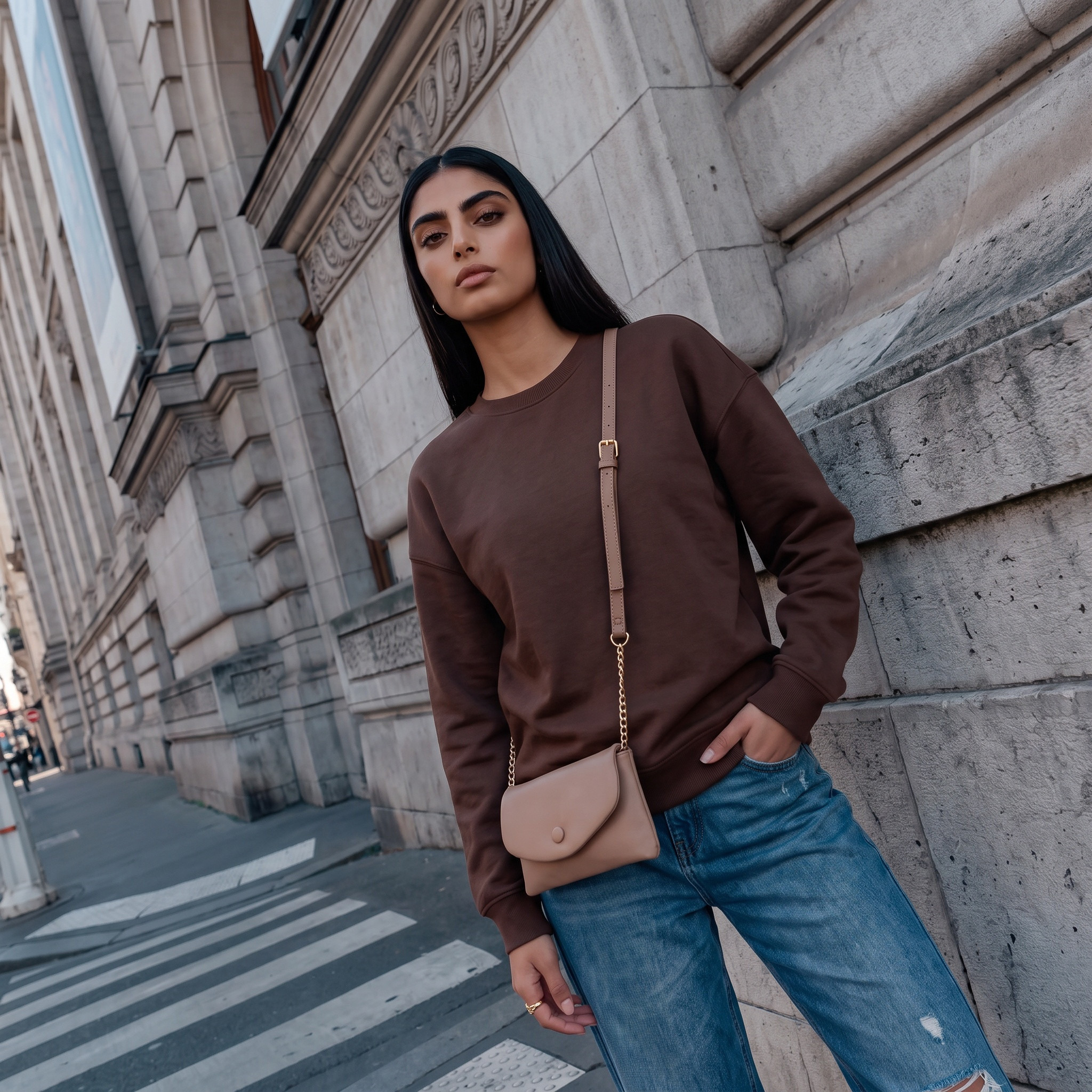 Splash Basic Sweatshirt with Drop Shoulder-women-clothing-hoodiesandsweatshirts-sweatshirts-image-1