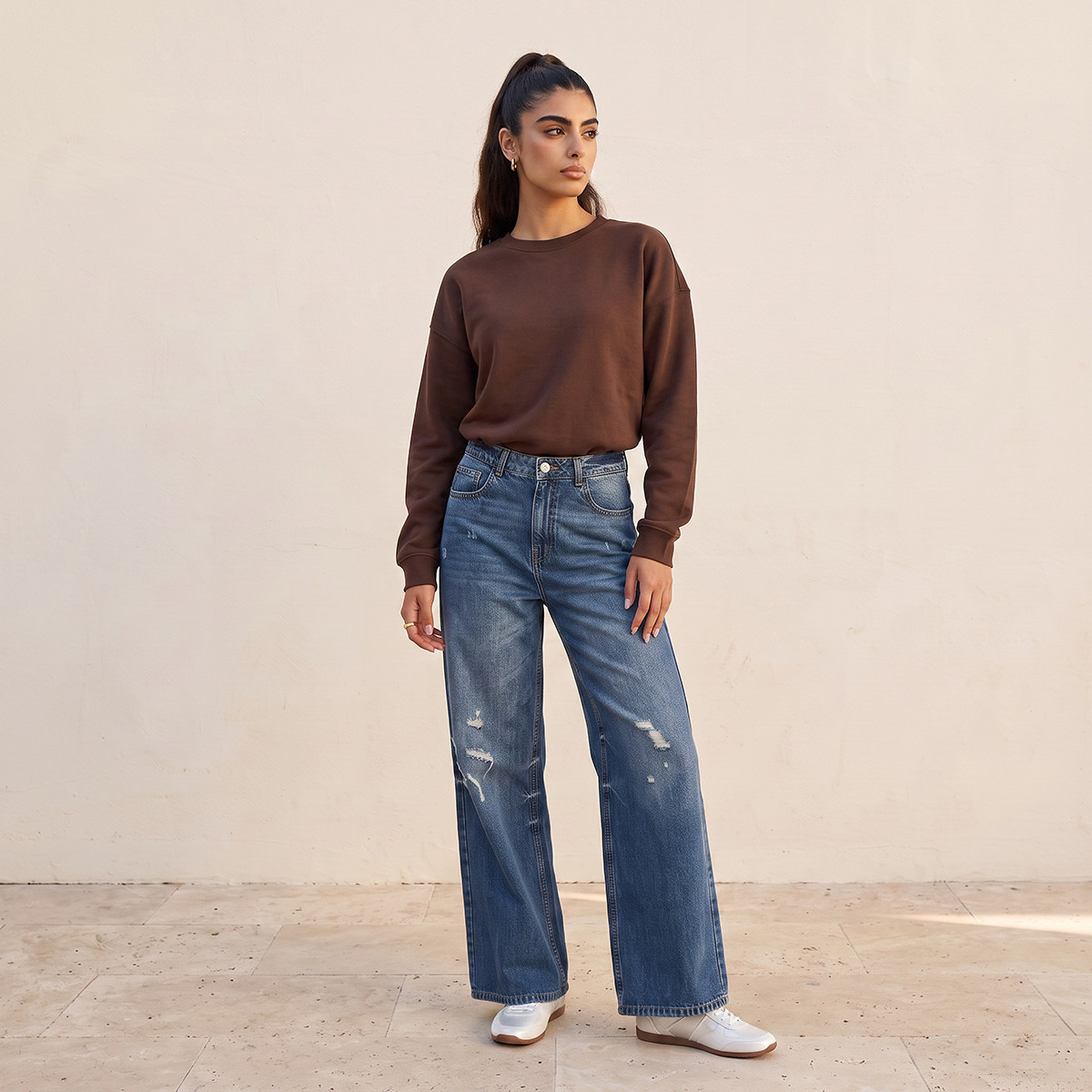 Splash Basic Sweatshirt with Drop Shoulder-women-clothing-hoodiesandsweatshirts-sweatshirts-image-3