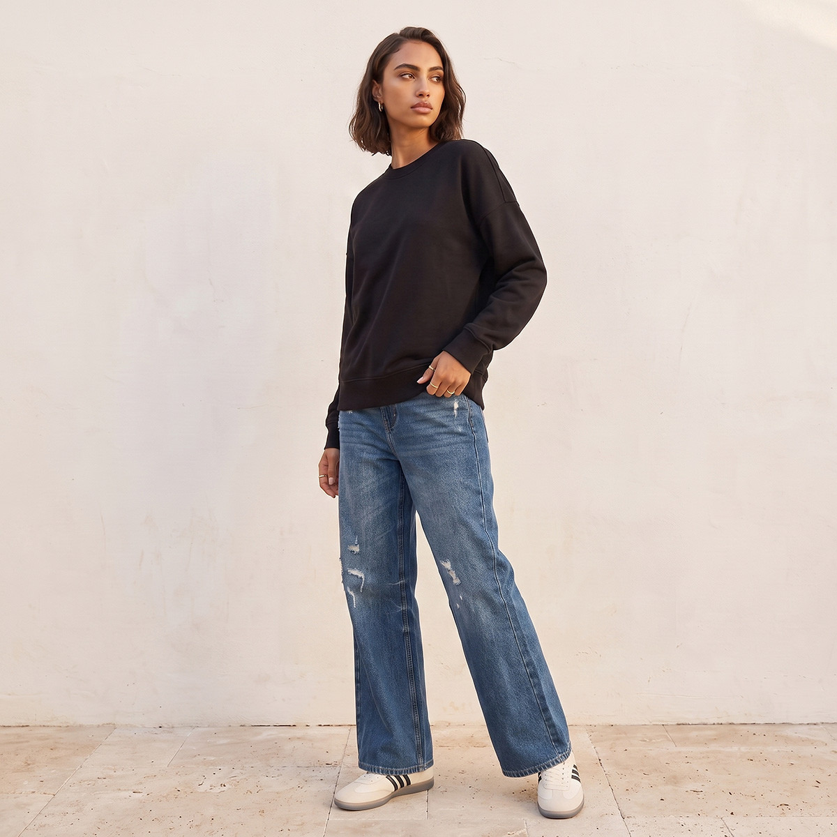 Splash Basic Sweatshirt with Drop Shoulder-women-clothing-hoodiesandsweatshirts-sweatshirts-image-3