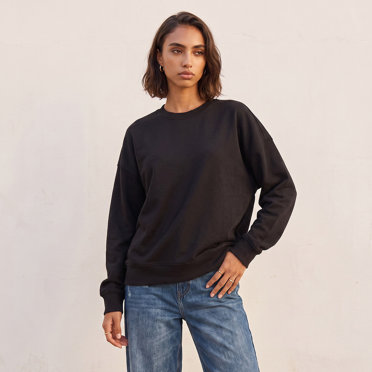 Splash Basic Sweatshirt with Drop Shoulder-women-clothing-hoodiesandsweatshirts-sweatshirts-image-6