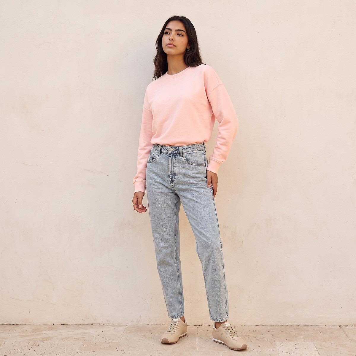 Splash Basic Sweatshirt with Drop Shoulder-women-clothing-hoodiesandsweatshirts-sweatshirts-image-2