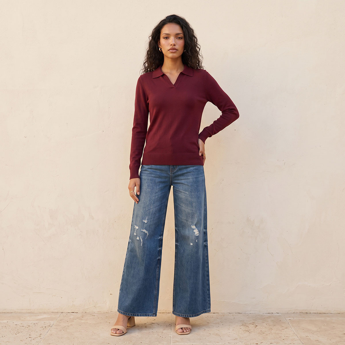 سويت شيرت بطبعة كتابات من سبلاش يوث-women-winterwear-cardigansandjumpers-jumpers-image-2