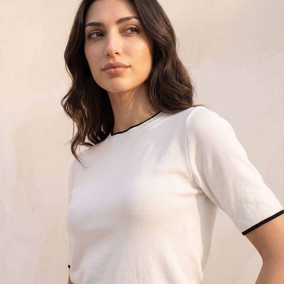 كنزة مضلعة بياقة ضيقة من سبلاش بيزيكس-women-winterwear-cardigansandjumpers-jumpers-image-4