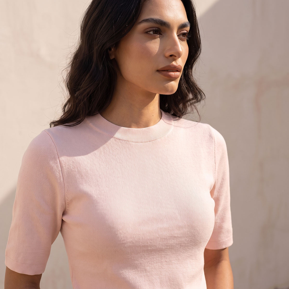 كنزة مضلعة بياقة ضيقة من سبلاش بيزيكس-women-winterwear-cardigansandjumpers-jumpers-image-4