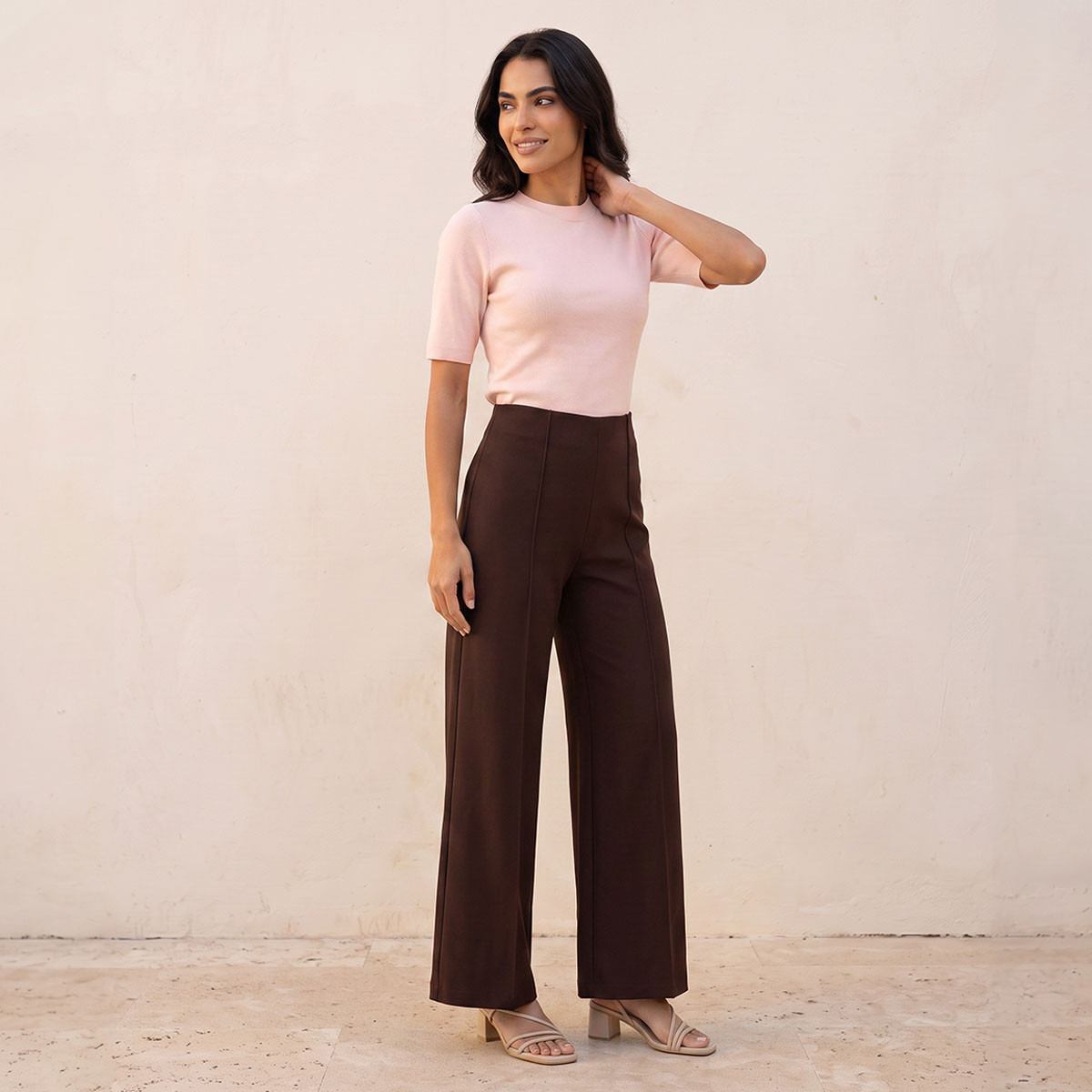 كنزة مضلعة بياقة ضيقة من سبلاش بيزيكس-women-winterwear-cardigansandjumpers-jumpers-image-5