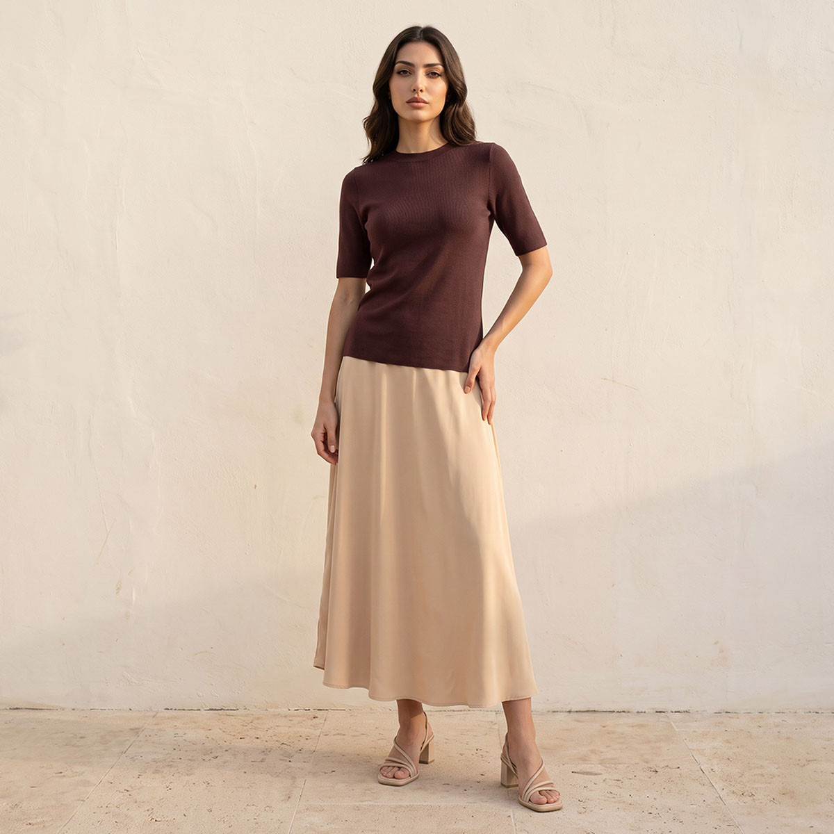كنزة مضلعة بياقة ضيقة من سبلاش بيزيكس-women-winterwear-cardigansandjumpers-jumpers-image-2