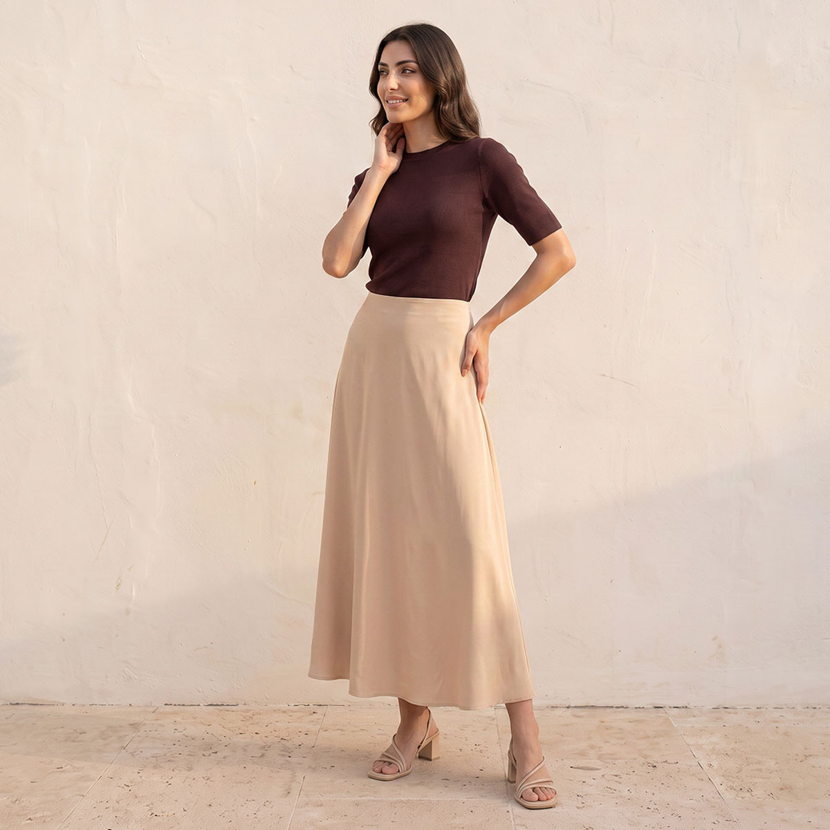 كنزة مضلعة بياقة ضيقة من سبلاش بيزيكس-women-winterwear-cardigansandjumpers-jumpers-image-5