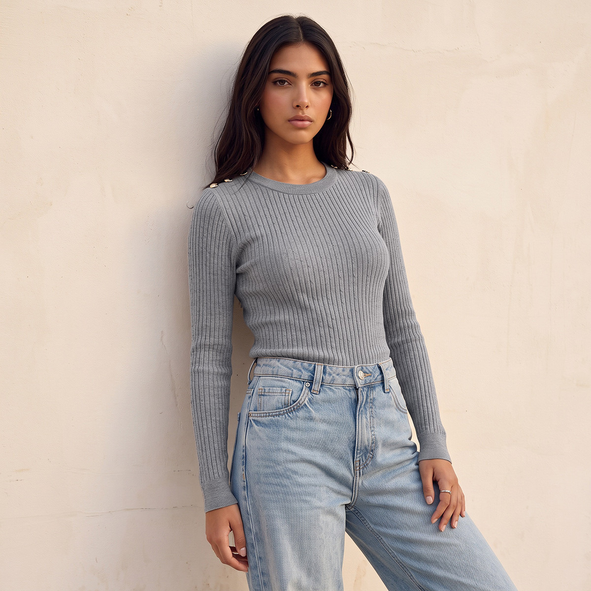 سويتر بتصميم كابل نِت من سبلاش بيسك-women-winterwear-cardigansandjumpers-jumpers-image-1
