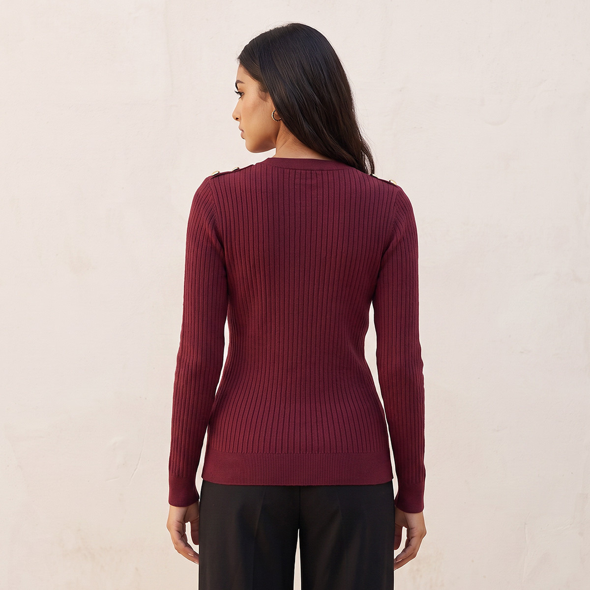سويتر بتصميم كابل نِت من سبلاش بيسك-women-winterwear-cardigansandjumpers-jumpers-image-3