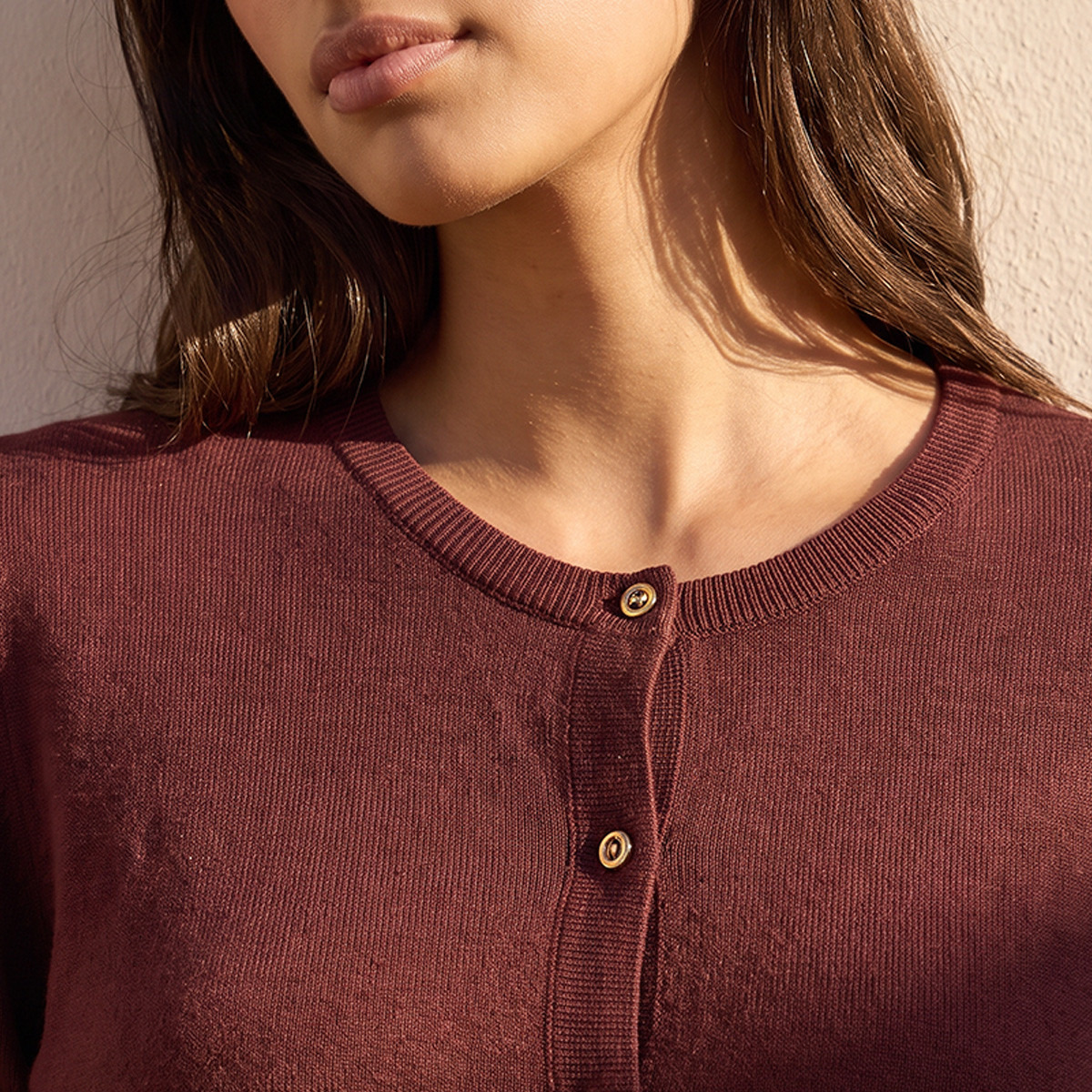 Splash Basic Textured Cardigan-women-winterwear-cardigansandjumpers-cardigans-image-6