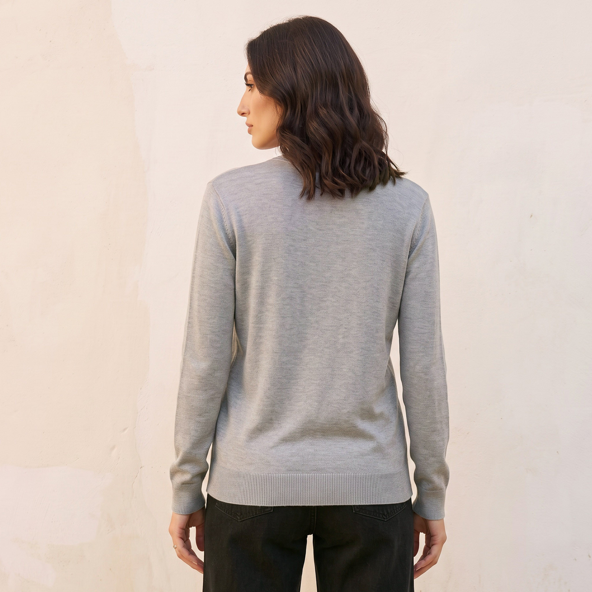Splash Basic Textured Cardigan-women-winterwear-cardigansandjumpers-cardigans-image-4