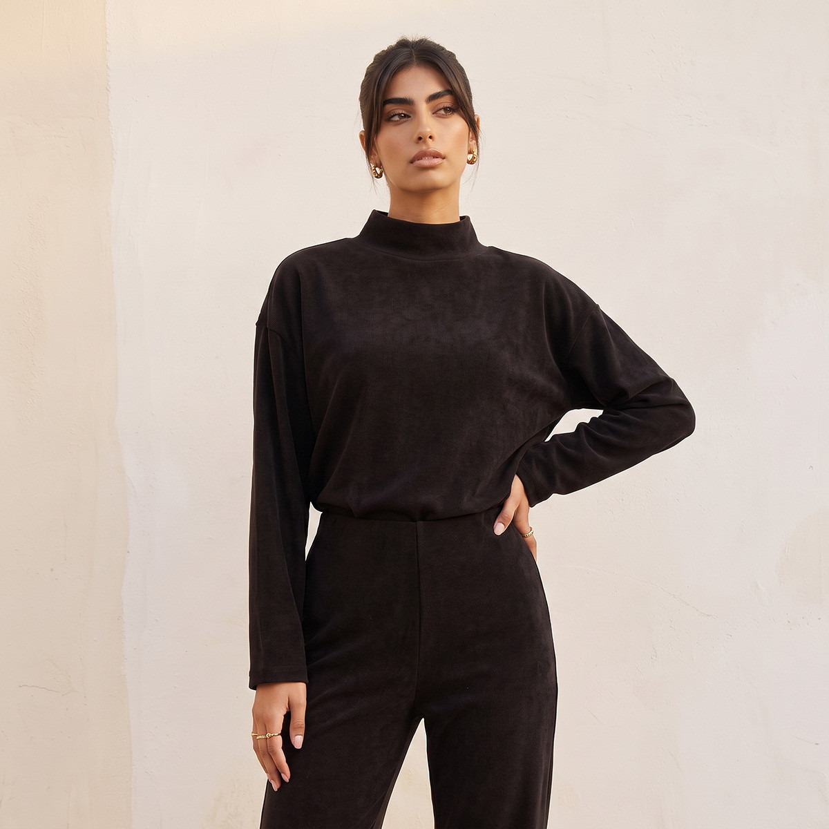 كنزة بياقة عالية من سبلاش بيسك-women-clothing-shirtsandblouses-blouses-image-2