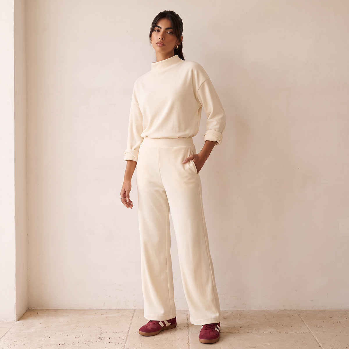 كنزة بياقة عالية من سبلاش بيسك-women-clothing-shirtsandblouses-blouses-image-4