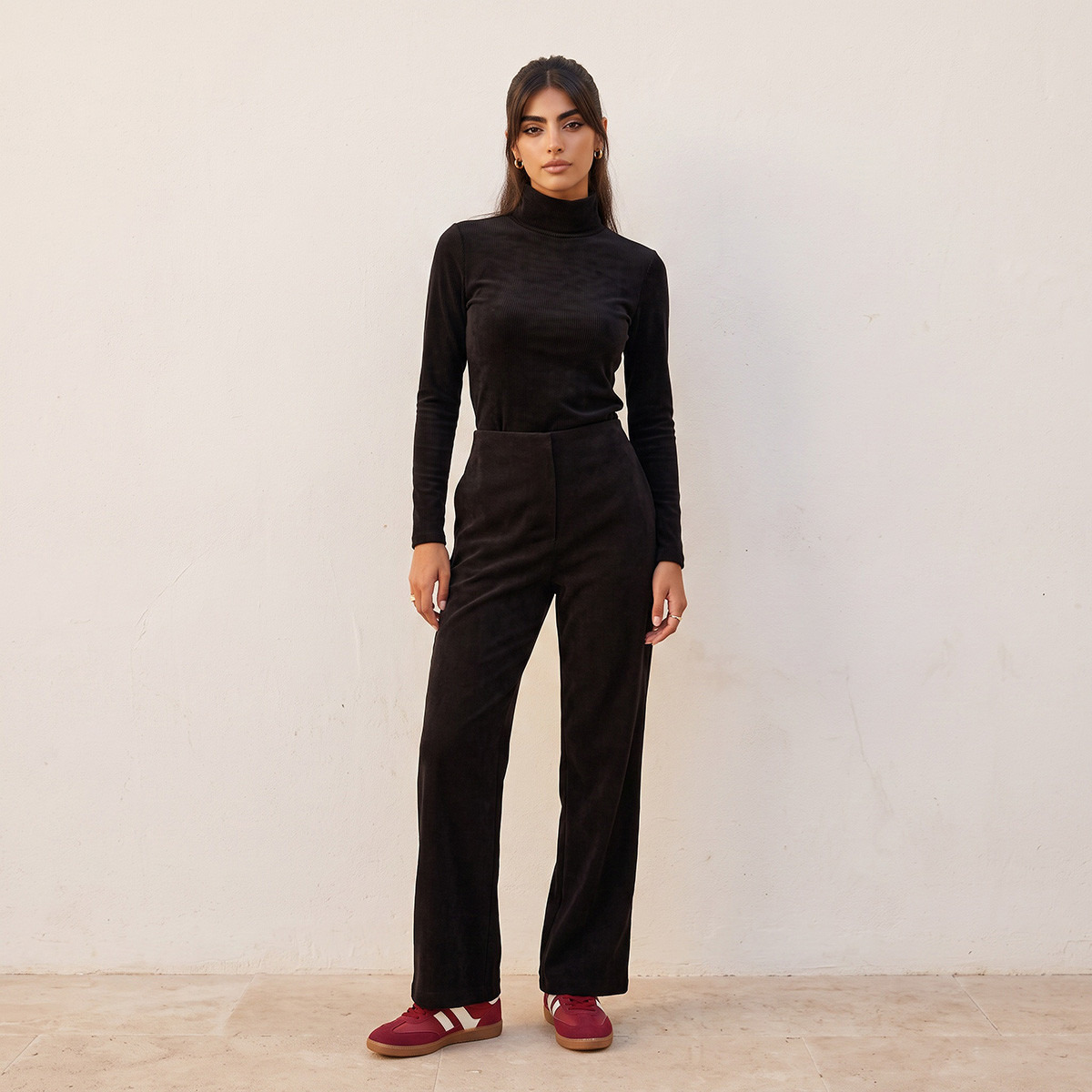 بنطلون كوردروي بجيوب من سبلاش-women-clothing-trousers-image-2
