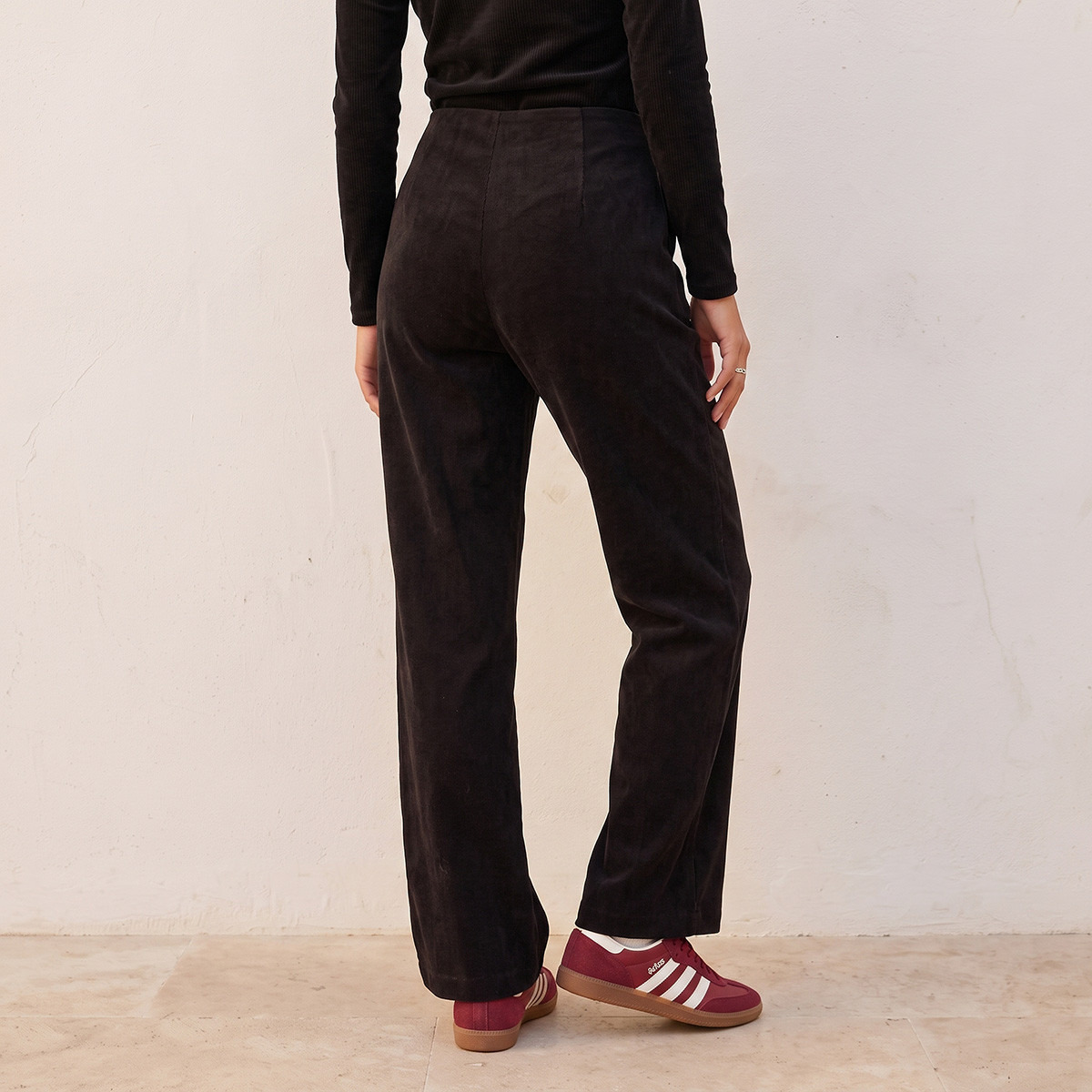 بنطلون كوردروي بجيوب من سبلاش-women-clothing-trousers-image-3