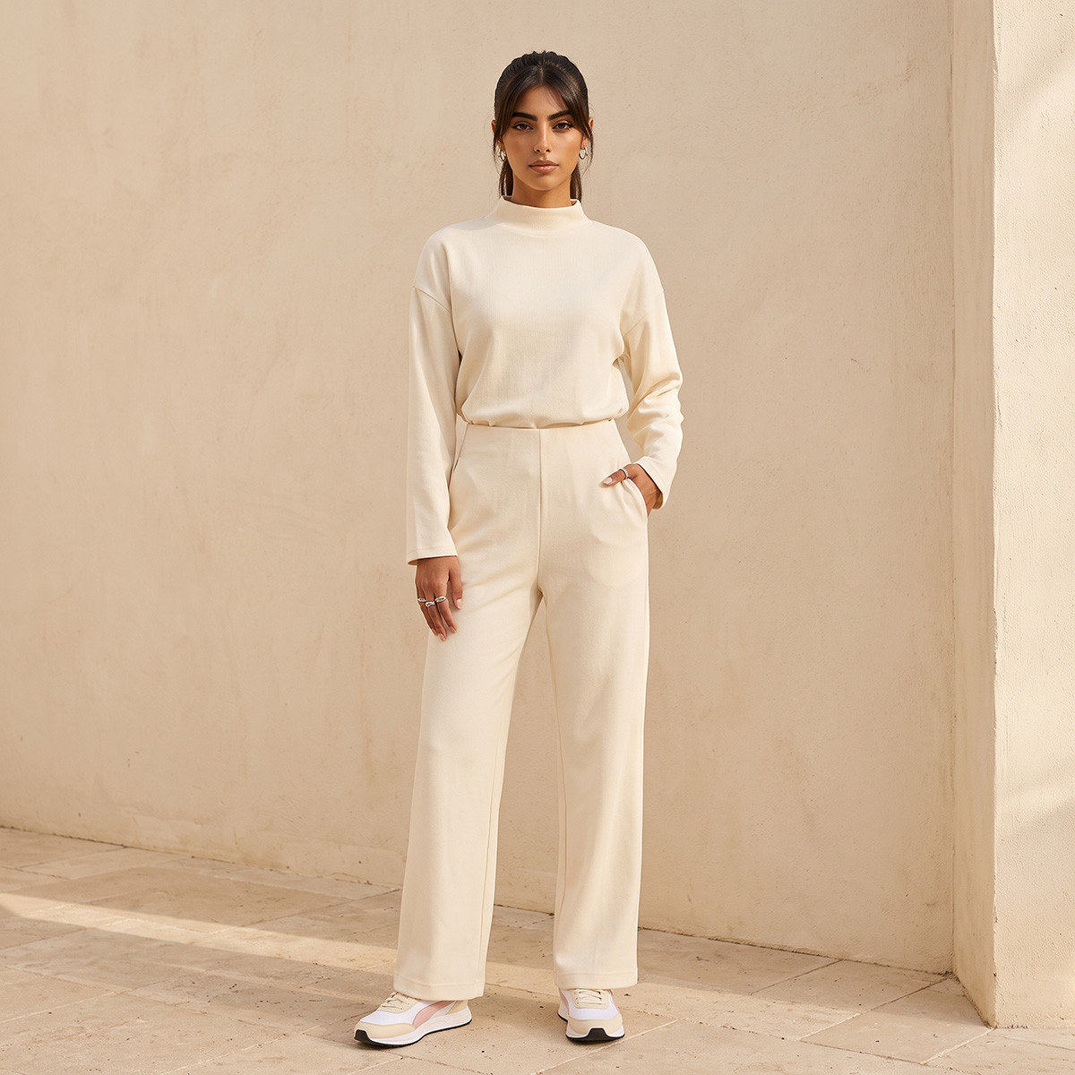 Splash Basic Corduroy Pants with Pockets-women-clothing-trousers-image-3