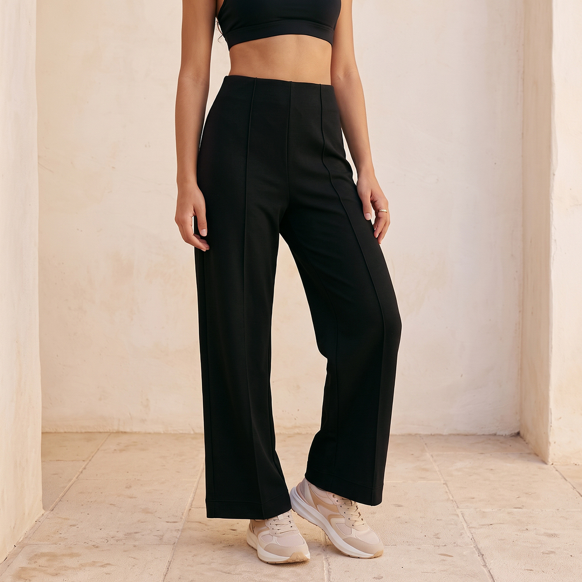 بنطلون رياضي سوفت تاتش من سبلاش بيسك-women-clothing-bottoms-joggers-image-1