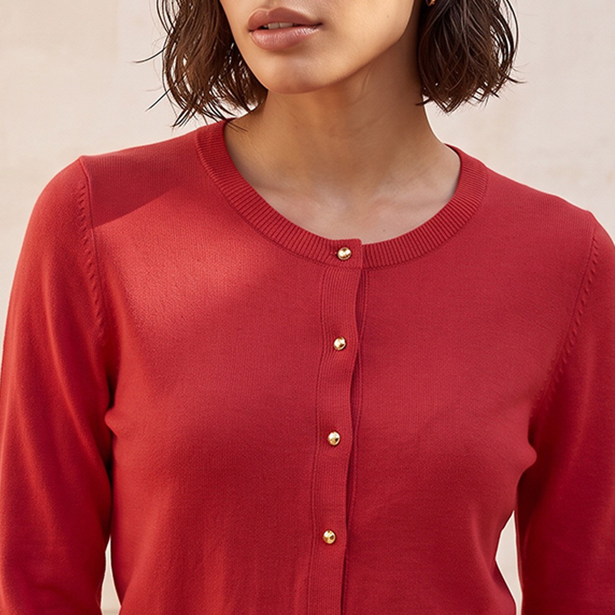Splash Basics Textured Cardigan-women-winterwear-cardigansandjumpers-cardigans-image-6