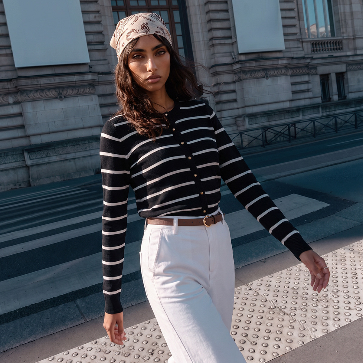 Splash Basics Striped Cardigan-women-winterwear-cardigansandjumpers-cardigans-image-1
