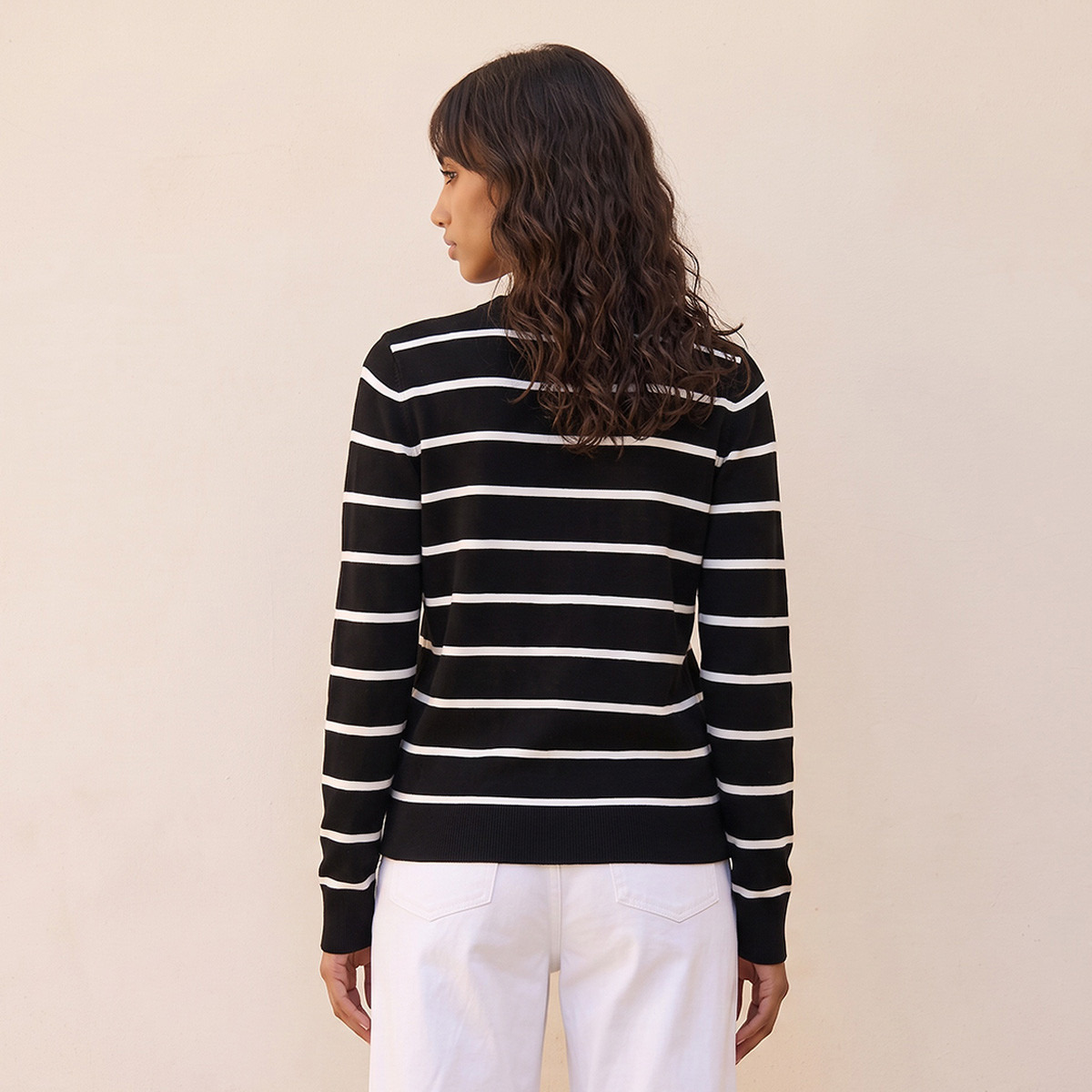 Splash Basics Striped Cardigan-women-winterwear-cardigansandjumpers-cardigans-image-4