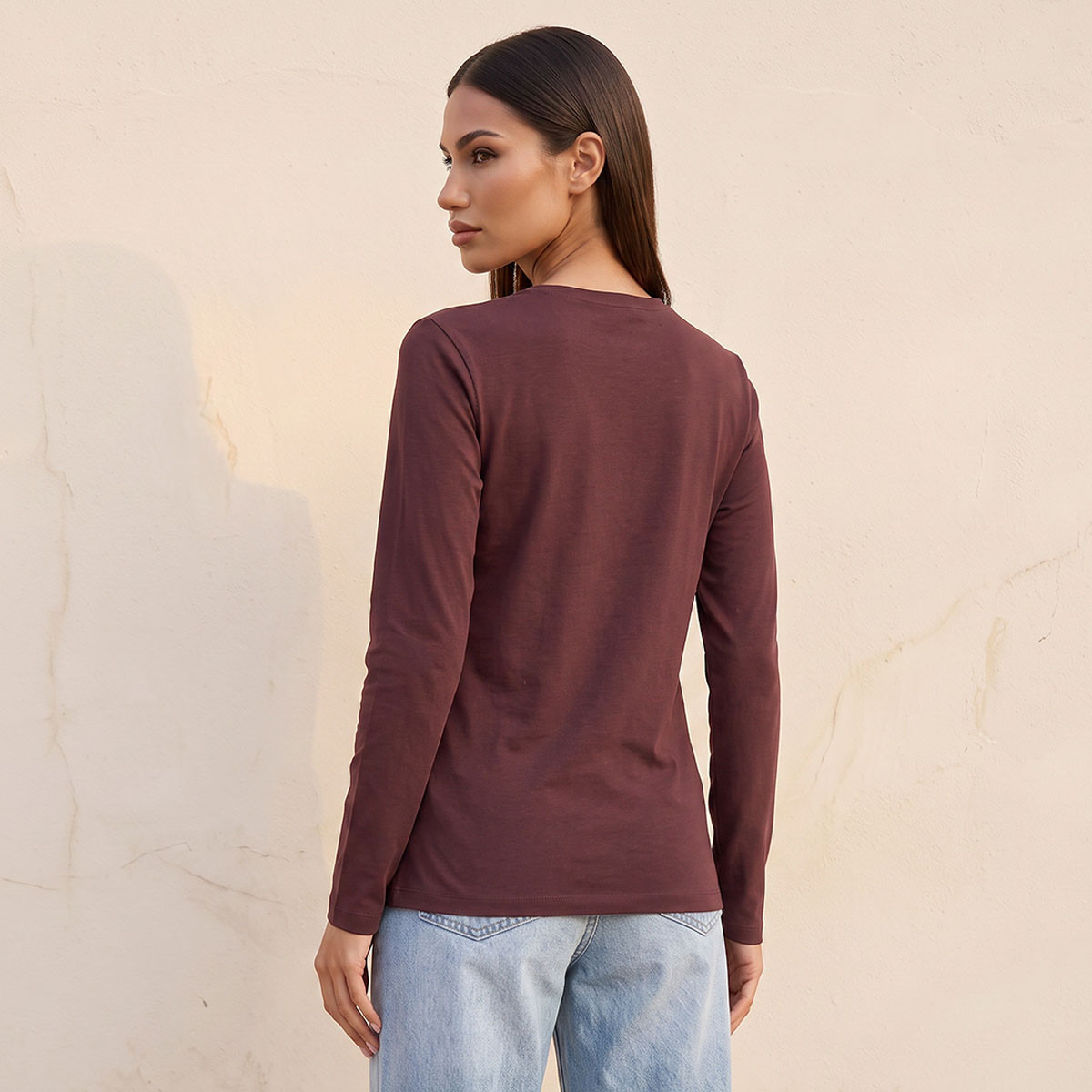 تيشيرت بقصّة سليم من سبلاش بيزيكس-women-clothing-tshirts-image-3