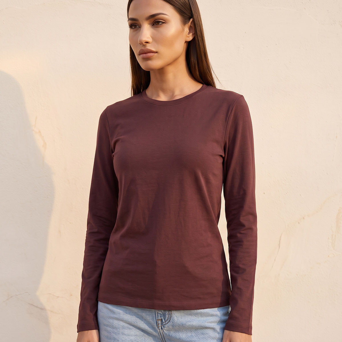 تيشيرت بقصّة سليم من سبلاش بيزيكس-women-clothing-tshirts-image-8