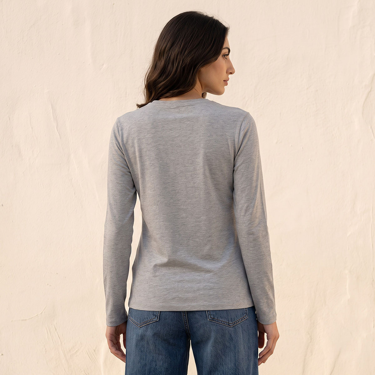 تيشيرت بقصّة سليم من سبلاش بيزيكس-women-clothing-tshirts-image-3