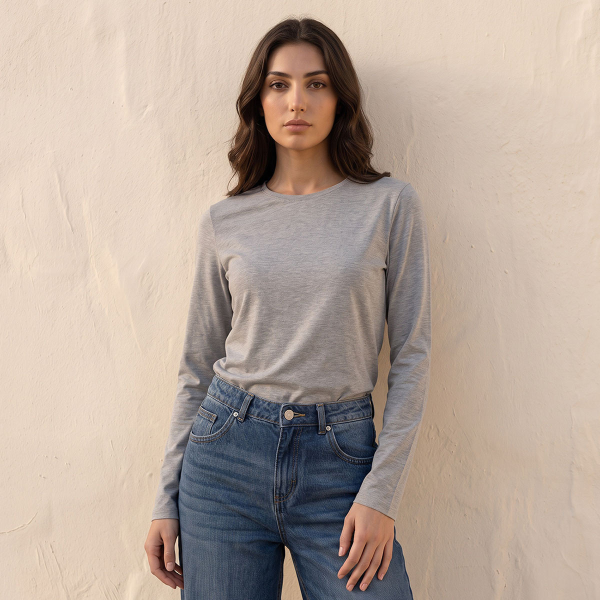 تيشيرت بقصّة سليم من سبلاش بيزيكس-women-clothing-tshirts-image-6