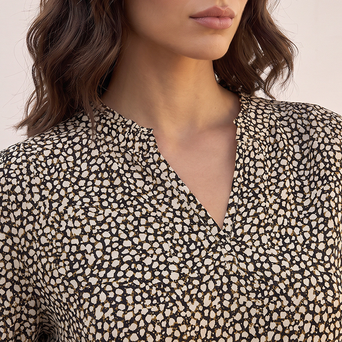 Splash Basics Viscose Top with V-neck-women-clothing-shirtsandblouses-blouses-image-4