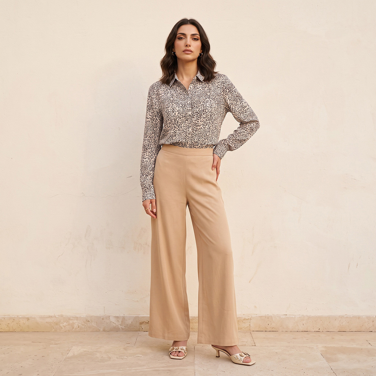 Splash Basics Viscose Shirt with High Low Hem-women-clothing-shirtsandblouses-shirts-image-2