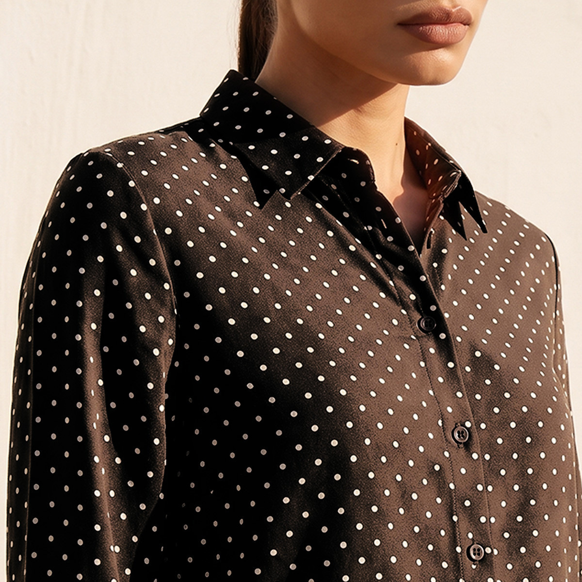 Splash Basics Viscose Shirt with High Low Hem-women-clothing-shirtsandblouses-shirts-image-4