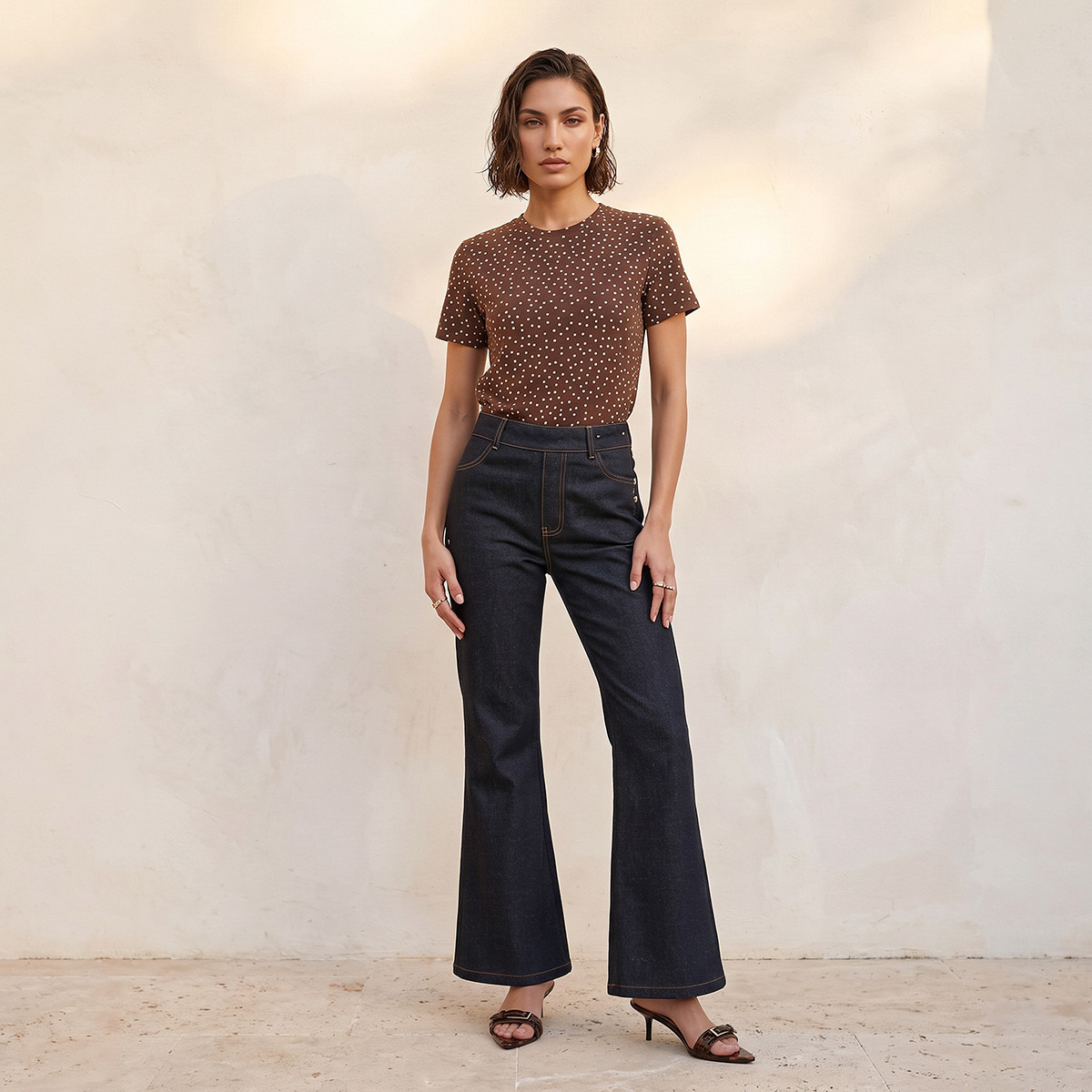 تيشيرت بقصة ضيقة وطبعات من سبلاش-women-clothing-tshirts-image-2